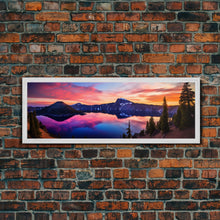 Load image into Gallery viewer, Panoramic of Crater Lake National Park, Extra Large Wall Art, Panoramic Wall Art, Panoramic Print, Landscape Photography, Landscape Print
