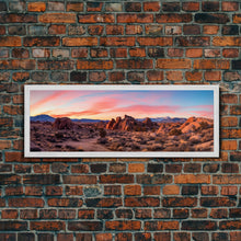 Load image into Gallery viewer, Panoramic of Joshua Tree National Park, Extra Large Wall Art, Panoramic Wall Art, Panoramic Print, Landscape Photography Landscape
