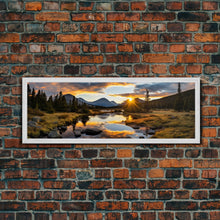 Cargar imagen en el visor de la galería, Panoramic Print of Rocky Mountain National Park Extra Large Wall Art, Panoramic Wall Art, Panoramic Landscape Print, Landscape Photography

