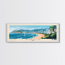 Carregar imagem no visualizador da galeria, Acapulco, Chile Panoramic Beach Print, Vacation Gift, Chile Wall Art, Beach Painting, Beach Decor, Beach Painting
