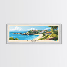 Carregar imagem no visualizador da galeria, Ahtopol, Bulgaria Panoramic Beach Print, Vacation Gift, Bulgaria Wall Art, Beach Painting, Beach Decor, Beach Painting
