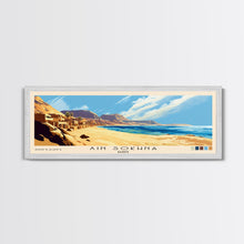 Carregar imagem no visualizador da galeria, Ain Sokhna, Egypt Panoramic Print, Vacation Gift, Egypt Wall Art, Beach Painting, Beach Decor, Large Wall Art, Wood Frame Art
