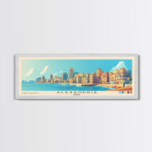 Carregar imagem no visualizador da galeria, Alexandria, Egypt Panoramic Beach Print, Vacation Gift, Egypt Wall Art, Beach Painting, Beach Decor, Beach Painting
