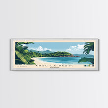 Carregar imagem no visualizador da galeria, Anse La Passe, Seychelles Panoramic Print, Vacation Gift, Seychelles Wall Art, Beach Painting, Beach Decor, Beach Or Lakehouse Art
