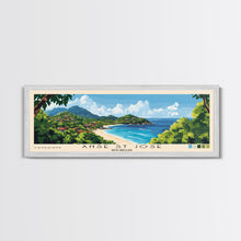 Carregar imagem no visualizador da galeria, Anse St Jose, Seychelles Panoramic Print, Vacation Gift, Seychelles Wall Art, Beach Painting, Beach Decor, Beach Or Lakehouse Art
