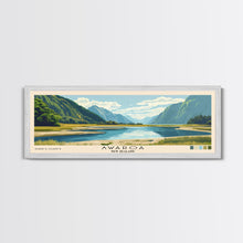 Carregar imagem no visualizador da galeria, Awaroa, New Zealand Panoramic Beach Print, Vacation Gift, New Zealand Wall Art, Framed Canvas Print, Framed Beach Painting

