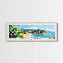 Carregar imagem no visualizador da galeria, Bahia Inglesa, Chile Panoramic Beach Print, Vacation Gift, Chile Wall Art, Framed Canvas Print, Framed Beach Painting
