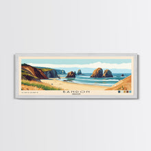 Load image into Gallery viewer, Bandon, Oregon Panoramic Print, Vacation Gift, Oregon Wall Art, Vacation Wall Art, Vacatation Memories, Beach Decor, Beach Or Lakehouse Art
