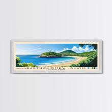 Load image into Gallery viewer, Bartholomew Island, Galapagos, Ecuador Panoramic Beach Print, Vacation Gift, Galapagos, Ecuador Wall Art, Framed Canvas Print, Framed Beach Painting
