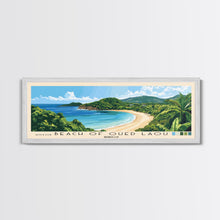 Carregar imagem no visualizador da galeria, Beach of Oued Laou, Morocco Panoramic Print, Vacation Gift, Morocco Wall Art, Beach Painting, Beach Decor, Beach Or Lakehouse Art
