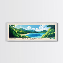 Cargar imagen en el visor de la galería, Blue Lagoon, Malasyia Panoramic Print, Vacation Gift, Malasyia Wall Art, Vacation Wall Art, Vacatation Memories, Beach Decor, Beach Or Lakehouse Art

