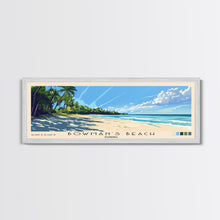 Load image into Gallery viewer, Bowman’s Beach, Florida Panoramic Print, Vacation Gift, Florida Wall Art, Beach Painting, Beach Decor, Large Wall Art, Wood Frame Art
