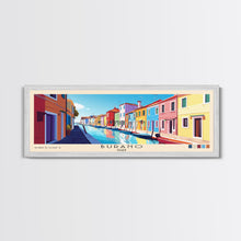 Carregar imagem no visualizador da galeria, Burano, Italy Panoramic Print, Vacation Gift, Italy Wall Art, Beach Painting, Beach Decor, Beach Or Lakehouse Art
