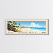 Carregar imagem no visualizador da galeria, Cabbage Beach, Paradise Island, Bahamas Panoramic Print, Vacation Gift, Paradise Island, Bahamas Wall Art, Beach Painting, Beach Decor, Large Wall Art, Wood Frame Art

