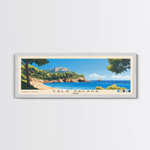 Carregar imagem no visualizador da galeria, Cala Salada, Spain Panoramic Beach Print, Vacation Gift, Spain Wall Art, Beach Painting, Beach Decor, Beach Painting
