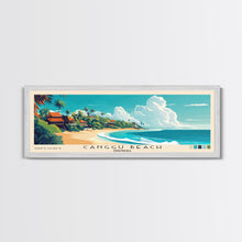 Carregar imagem no visualizador da galeria, Canggu Beach, Indonesia Panoramic Print, Vacation Gift, Indonesia Wall Art, Beach Painting, Beach Decor, Beach Or Lakehouse Art

