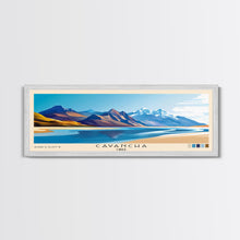 Cargar imagen en el visor de la galería, Cavancha, Chile Panoramic Print, Vacation Gift, Chile Wall Art, Beach Painting, Beach Decor, Large Wall Art, Wood Frame Art
