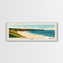 Cargar imagen en el visor de la galería, Cavendish Beach, Canada Panoramic Beach Print, Vacation Gift, Canada Wall Art, Framed Canvas Print, Framed Beach Painting
