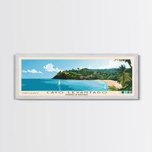 Cargar imagen en el visor de la galería, Cayo Levantado, Dominican Republic Panoramic Print, Vacation Gift, Dominican Republic Wall Art, Beach Painting, Beach Decor, Beach Or Lakehouse Art
