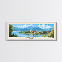 Cargar imagen en el visor de la galería, Chiemsee, Germany Panoramic Print, Vacation Gift, Germany Wall Art, Beach Painting, Beach Decor, Beach Or Lakehouse Art
