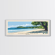 Cargar imagen en el visor de la galería, Conchal Beach, Costa Rica Panoramic Print, Vacation Gift, Costa Rica Wall Art, Beach Painting, Beach Decor, Large Wall Art, Wood Frame Art
