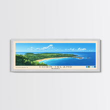 Load image into Gallery viewer, Corn Island, NICARAGUA Panoramic Print, Vacation Gift, NICARAGUA Wall Art, Beach Painting, Beach Decor, Beach Or Lakehouse Art

