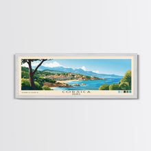 Cargar imagen en el visor de la galería, Corsica, France Panoramic Print, Vacation Gift, France Wall Art, Beach Painting, Beach Decor, Beach Or Lakehouse Art
