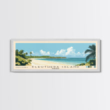 Load image into Gallery viewer, Eleuthera Island, Bahamas Panoramic Beach Print, Vacation Gift, Bahamas Wall Art, Beach Painting, Beach Decor, Beach Painting
