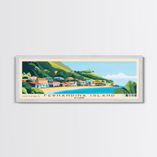 Carregar imagem no visualizador da galeria, Fernandina Island, Ecuador Panoramic Beach Print, Vacation Gift, Ecuador Wall Art, Framed Canvas Print, Framed Beach Painting
