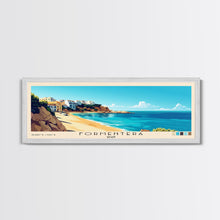 Carregar imagem no visualizador da galeria, Formentera, Spain Panoramic Beach Print, Vacation Gift, Spain Wall Art, Beach Painting, Beach Decor, Beach Painting
