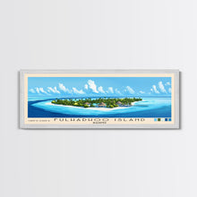 Carregar imagem no visualizador da galeria, Fulhadhoo Island, Maldives Panoramic Print, Vacation Gift, Maldives Wall Art, Beach Painting, Beach Decor, Beach Or Lakehouse Art
