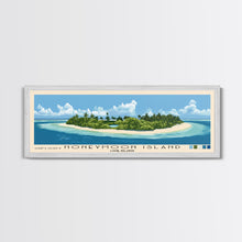 Load image into Gallery viewer, Honeymoon Island, Cook Islands Panoramic Print, Vacation Gift, Cook Islands Wall Art, Vacation Wall Art, Vacatation Memories, Beach Decor, Beach Or Lakehouse Art
