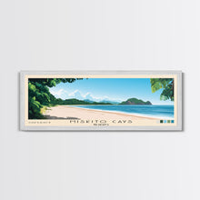 Load image into Gallery viewer, Miskito Cays, Nicaragua Panoramic Beach Print, Vacation Gift, Nicaragua Wall Art, Framed Canvas Print, Framed Beach Painting
