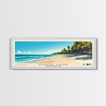 Cargar imagen en el visor de la galería, Punta Cana, Dominican Republic Panoramic Print, Vacation Gift, Dominican Republic Wall Art, Vacation Wall Art, Vacatation Memories, Beach Decor, Beach Or Lakehouse Art
