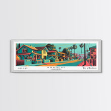 Carregar imagem no visualizador da galeria, Anaheim California Panoramic Travel Poster Canvas Print
