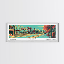 Carregar imagem no visualizador da galeria, Atlanta Georgia Panoramic Travel Poster Canvas Print
