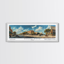 Carregar imagem no visualizador da galeria, Round Rock Texas Panoramic Print, Elegant Framed Canvas Print, Travel Poster Art, Living Room Decor, Home Wall Art
