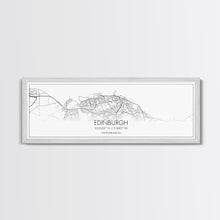 Load image into Gallery viewer, Panoramic Edinburgh City Map, United Kingdom Art, Map Print, Minimalist Wall Art, Canvas Art, Housewarming Gift, Street Map, Closing Gift
