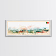 Carregar imagem no visualizador da galeria, Agualva Portugal Wall Art, Panoramic Travel Poster, Panoramic Framed Canvas Print, City Wall Art, Wall Hanging Home Decor, Travel Art

