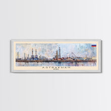 Carregar imagem no visualizador da galeria, Astrakhan Russia Travel Print Wall Art, Panoramic City Art, Travel Art, Wall Decor, Vacation Gift, Framed Canvas Print Or Metal Art
