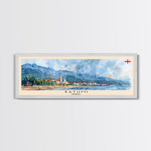 Load image into Gallery viewer, Batumi Georgia Wall Art, Panoramic Travel Poster, Panoramic Framed Canvas Print, City Wall Art, Wall Hanging Home Decor, Travel Art
