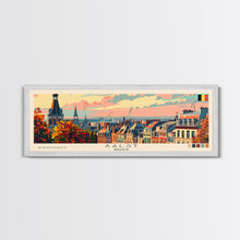 Carregar imagem no visualizador da galeria, Aalst Belgium Travel Print Wall Art, Panoramic City Art, Travel Art, Wall Decor, Vacation Gift, Framed Canvas Print Or Metal Art
