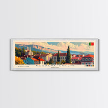 Carregar imagem no visualizador da galeria, Agualva Portugal Wall Art, Panoramic Travel Poster, Panoramic Framed Canvas Print, City Wall Art, Wall Hanging Home Decor, Travel Art
