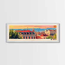 Carregar imagem no visualizador da galeria, Alcorcón Spain Panoramic Travel Poster, Framed Canvas Print or Metal Wall Art, Travel Art, Home Decor, Panoramic Painting, Midcentury Art
