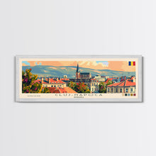 Load image into Gallery viewer, Cluj Napoca Romania Travel Print Wall Art, Panoramic City Art, Travel Art, Wall Decor, Vacation Gift, Framed Canvas Print Or Metal Art
