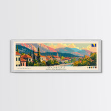 Load image into Gallery viewer, Doboj Bosnia Travel Print Wall Art, Panoramic City Art, Travel Art, Wall Decor, Vacation Gift, Framed Canvas Print Or Metal Art
