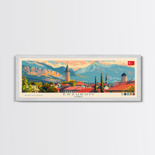 Load image into Gallery viewer, Erzurum Turkey Travel Print Wall Art, Panoramic City Art, Travel Art, Wall Decor, Vacation Gift, Framed Canvas Print Or Metal Art
