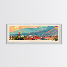 Load image into Gallery viewer, Getafe Spain Panoramic Travel Poster, Framed Canvas Print or Metal Wall Art, Travel Art, Home Decor, Panoramic Painting, Midcentury Art

