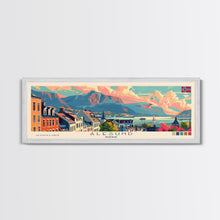 Carregar imagem no visualizador da galeria, Ålesund Norway Wall Art, Panoramic Travel Poster, Panoramic Framed Canvas Print, City Wall Art, Wall Hanging Home Decor, Travel Art
