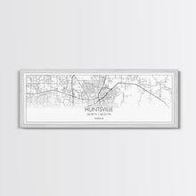 Load image into Gallery viewer, Panoramic Huntsville City Map, Alabama Art, Map Print, Minimalist Wall Art, Canvas Art, Housewarming Gift, Street Map Art, Closing Gift
